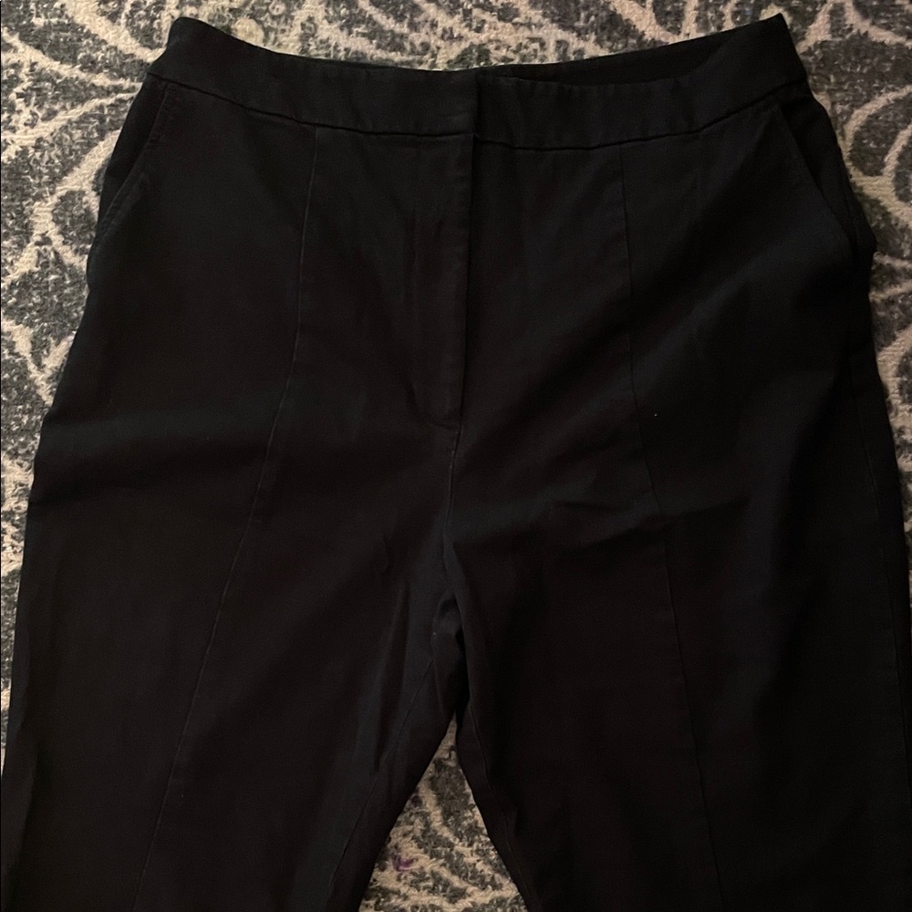 Derek Lam 10 Crosby x RTR Zipper Split Black Hem Pants, US 14 (Italian Size 50) - Picture 11 of 15
